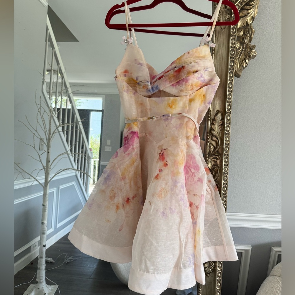 Zimmerman crush twist Cream Dress size 3 XLARGE - Picture 3 of 7